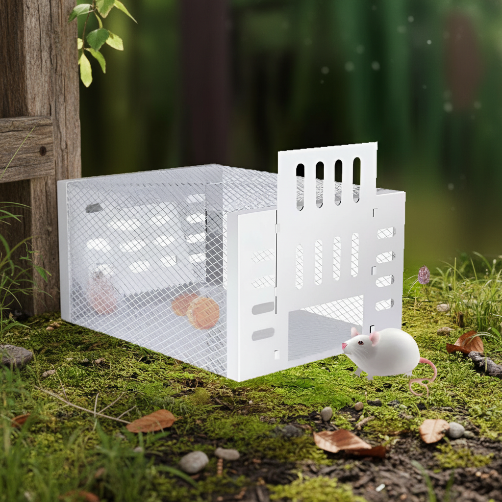 Auto-Reset Bucket Mouse Trap - Reusable Rodent Catcher