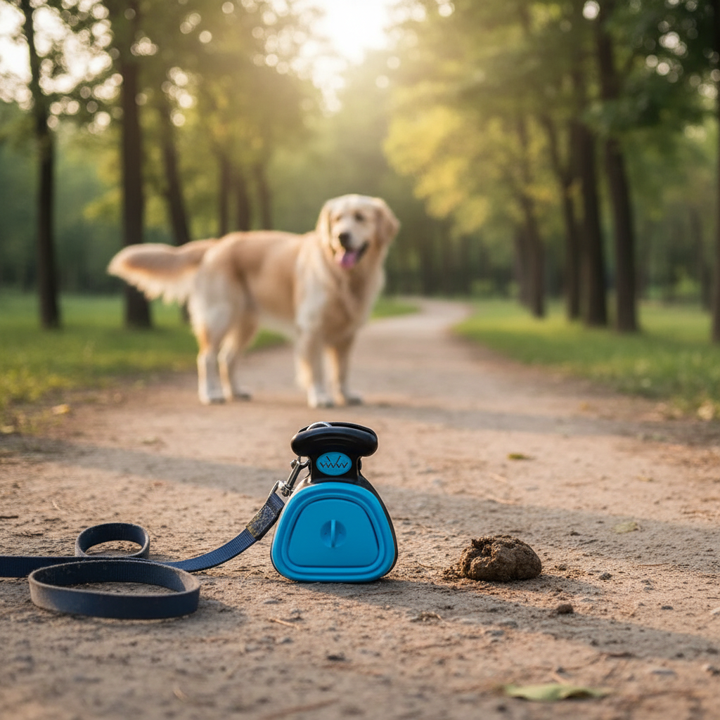 Collapsible Dog Poop Scooper with Biodegradable Bags