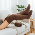 Fuzzy Thigh High Warm Socks - Cozy Leg Warmers