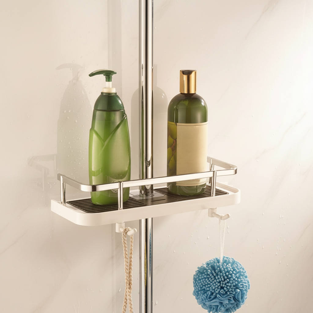 Shower Caddy Organizer - Wall Mount Storage Rack