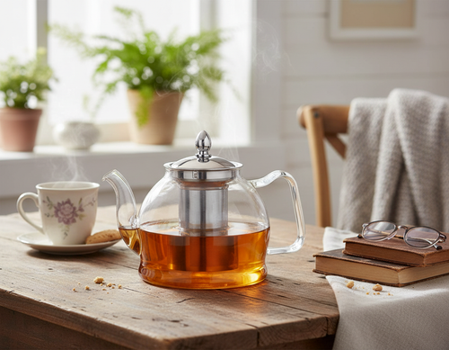 1000ml Glass Teapot with Removable Infuser