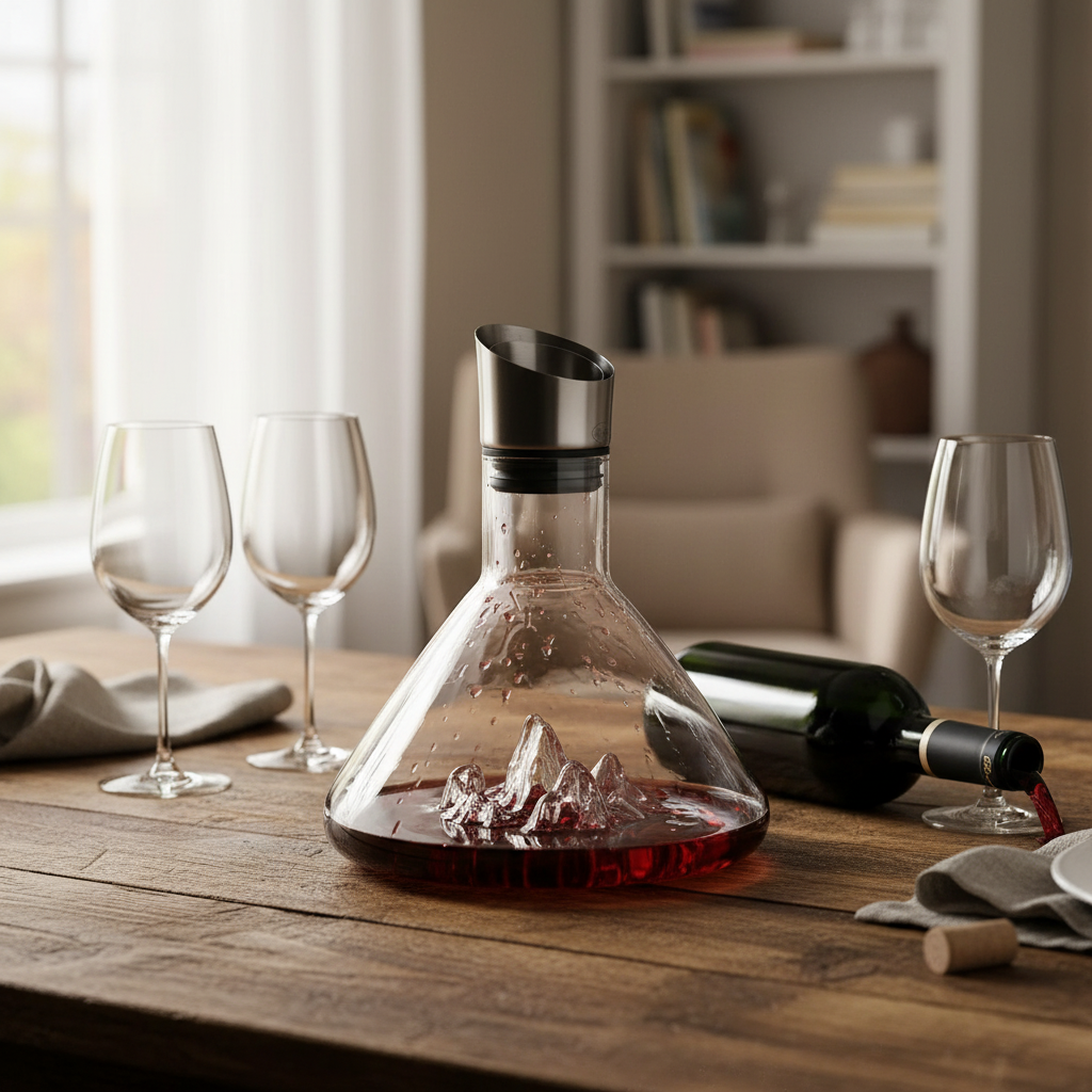 1500ml Wine Decanter with Aerator & Waterfall Design