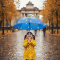 Kids Rainbow Umbrella - Easy Open Compact Design