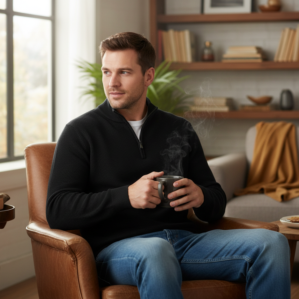 Cashmere Blend Zip Sweater for Men & Women