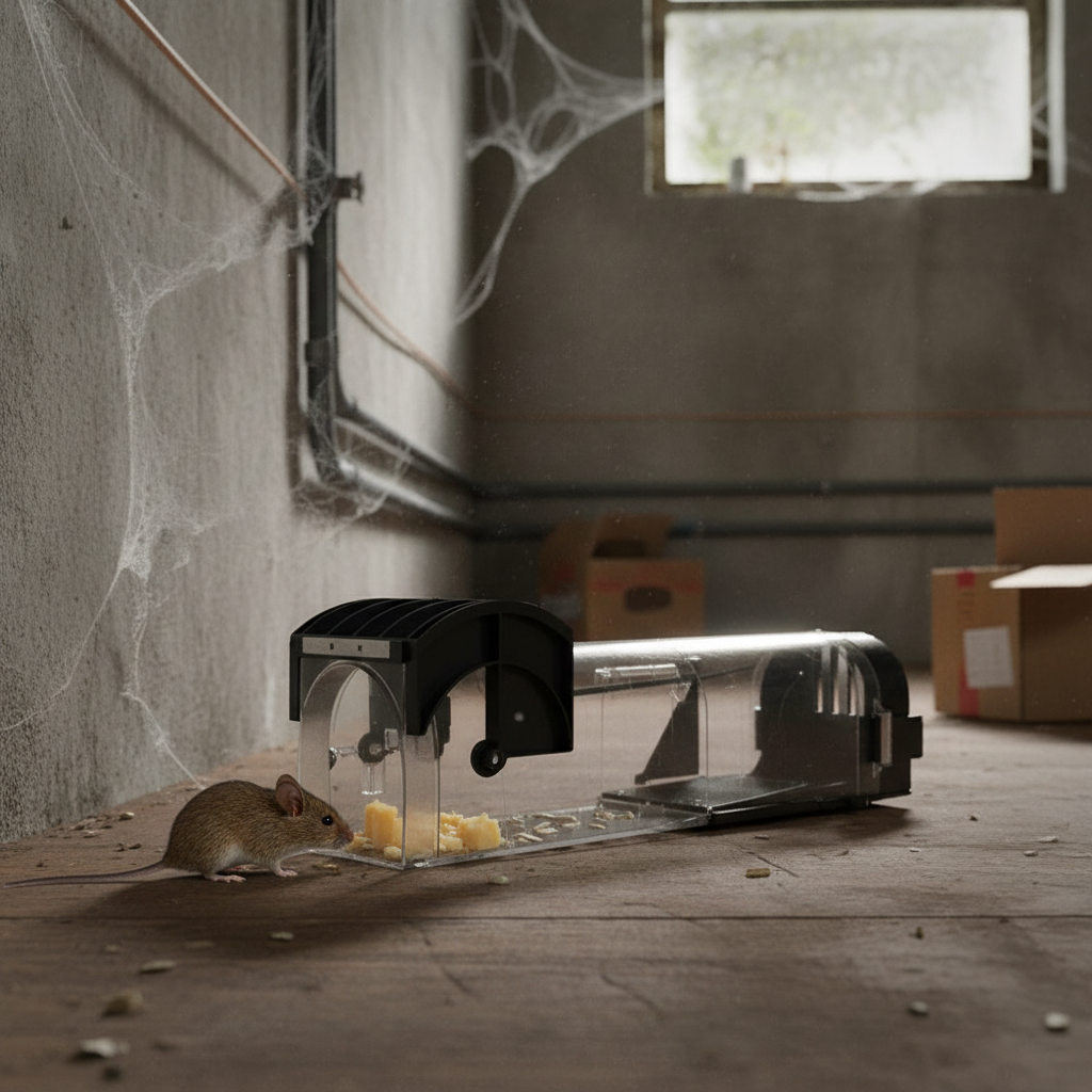 Humane Mouse Trap - Self-Locking Reusable Rodent Cage