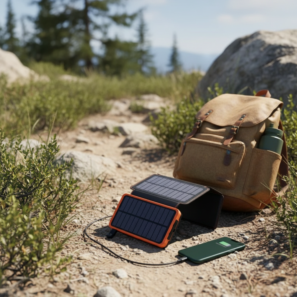 Solar Power Bank 25000mAh - Fast Charging Portable Battery