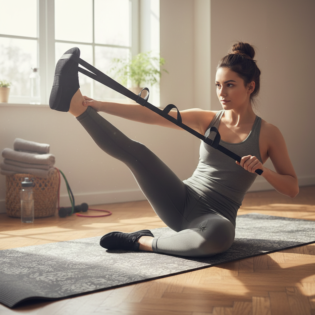 Yoga Stretching Strap with 7 Loops
