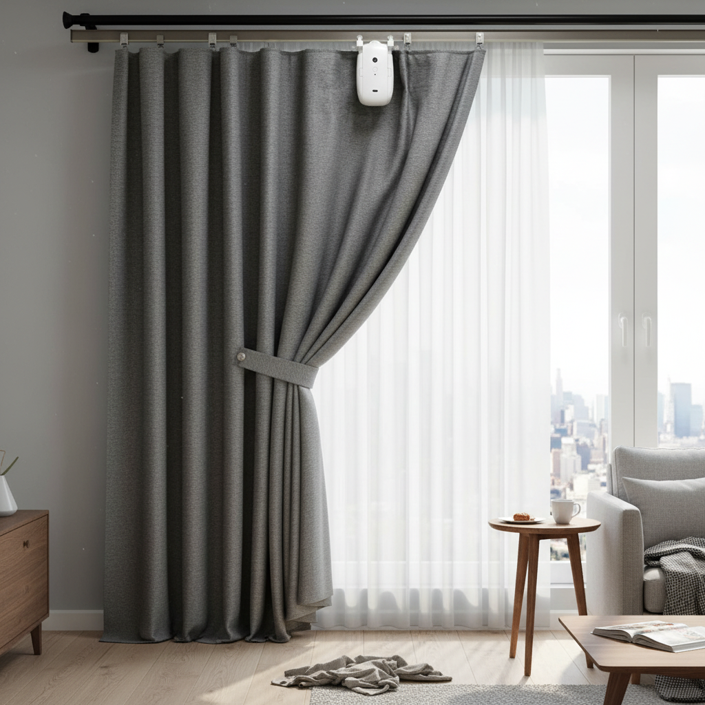 Smart Automatic Curtain Opener with Remote Control