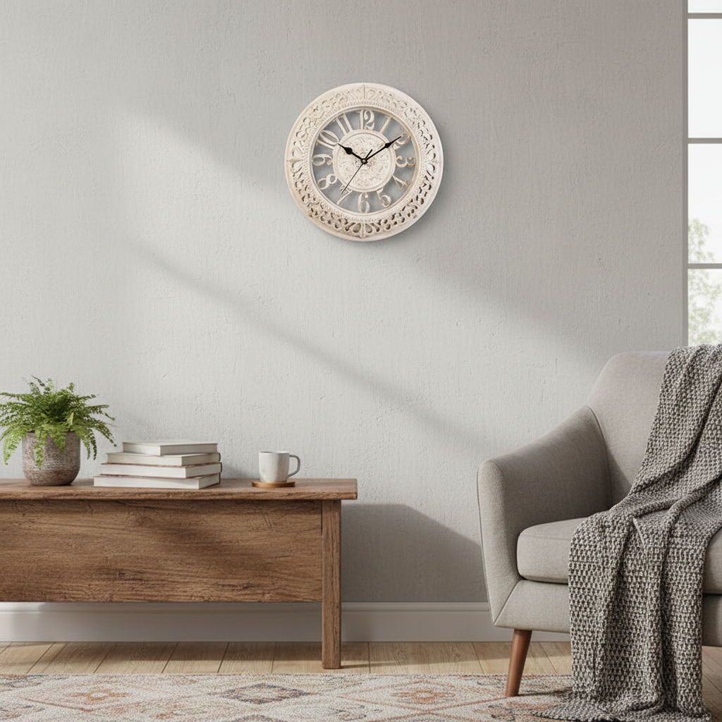 Antique Elegance 30.5cm Wall Clock - 4 Colors