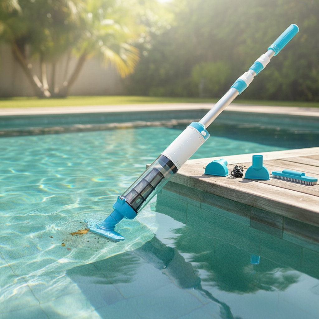 3-in-1 Cordless Pool Vacuum Cleaner with Rechargeable Battery