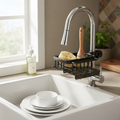 Sink Organizer with Drain - Kitchen Storage Caddy