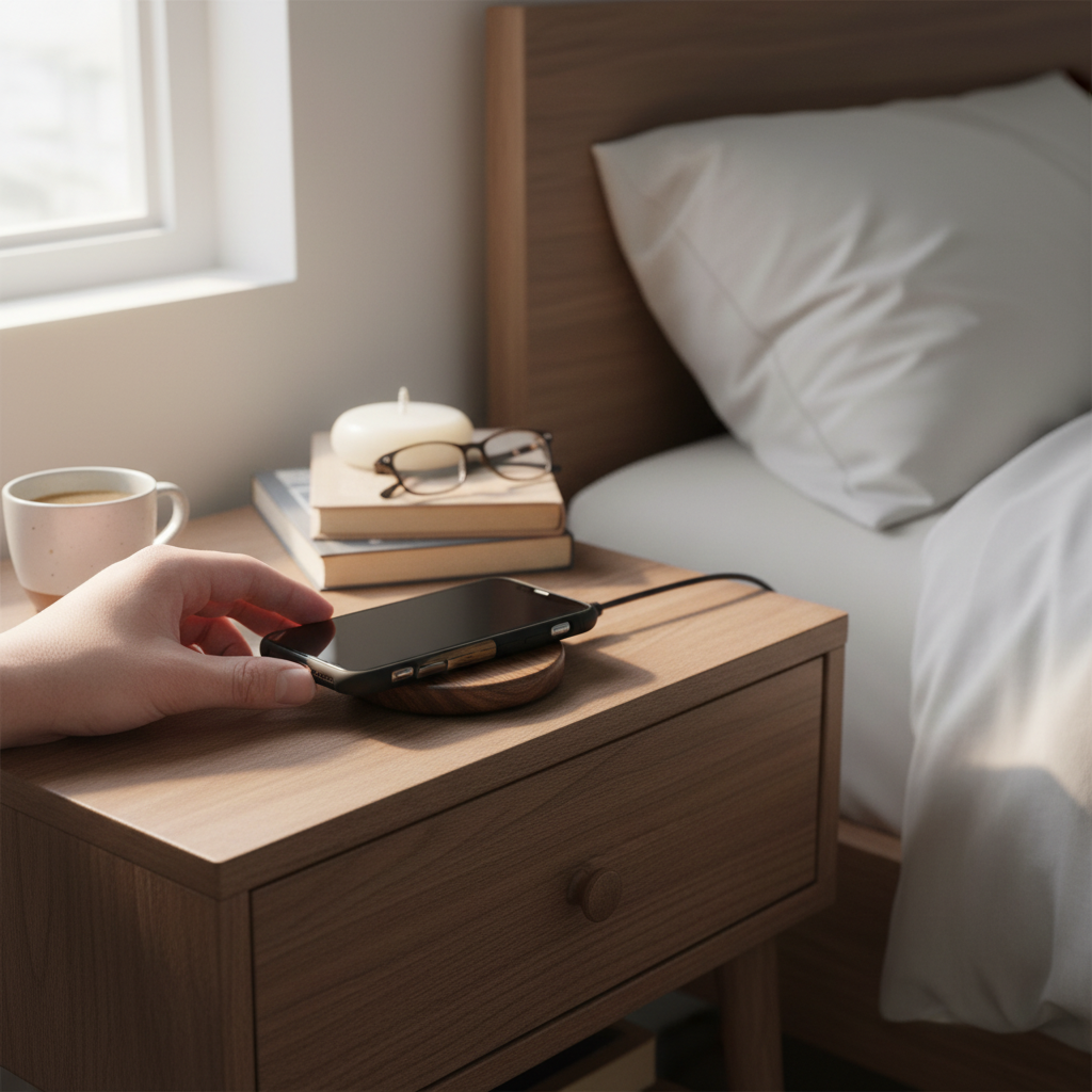 Bamboo Qi Wireless Charger with Fast Charging
