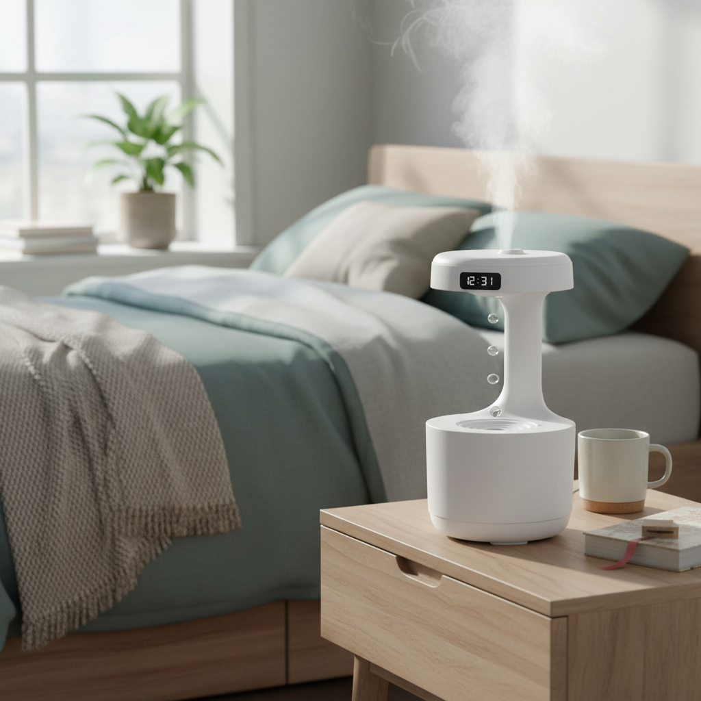 Anti Gravity Humidifier - Floating Ultrasonic Mist Maker