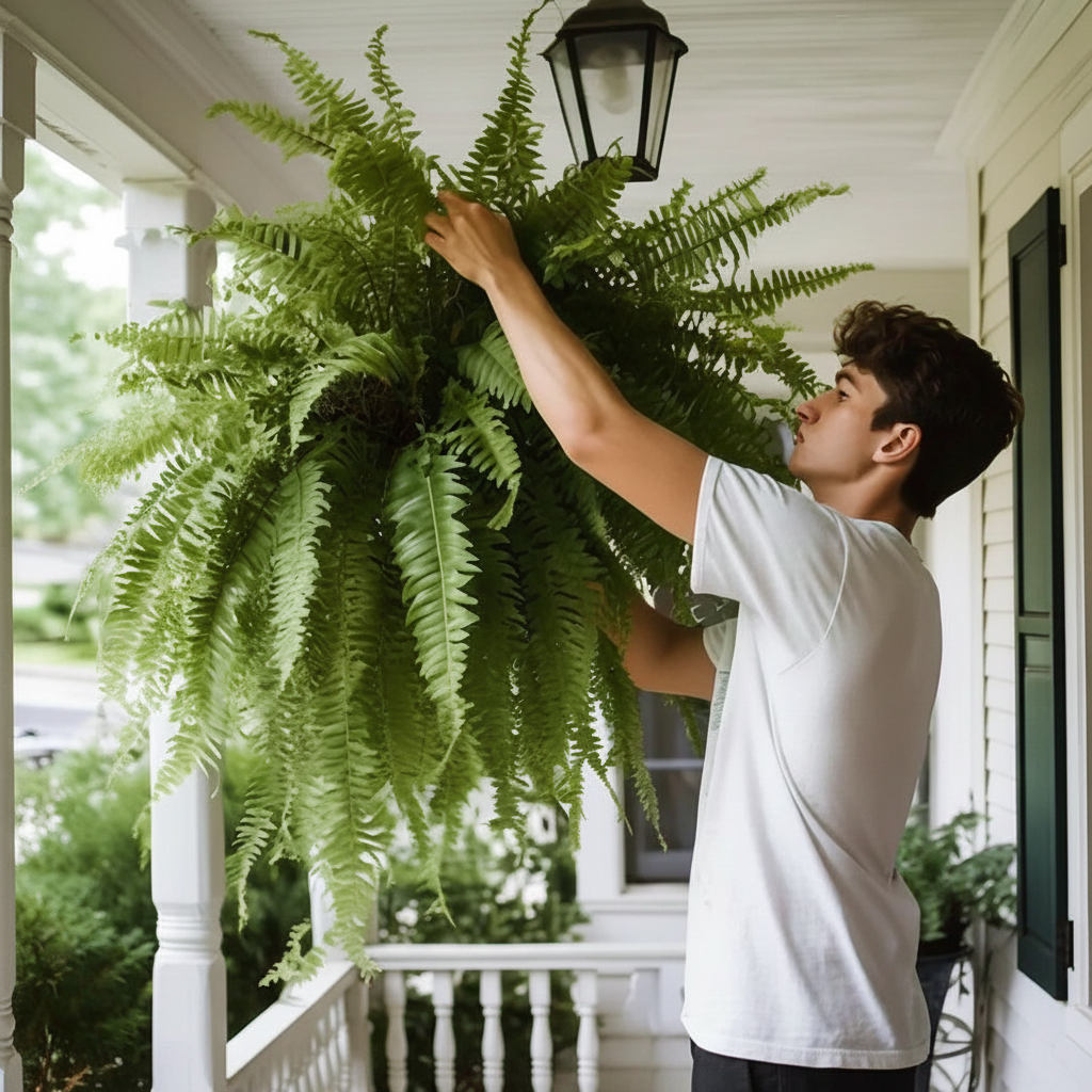 UV Resistant Artificial Boston Fern - Outdoor Plant