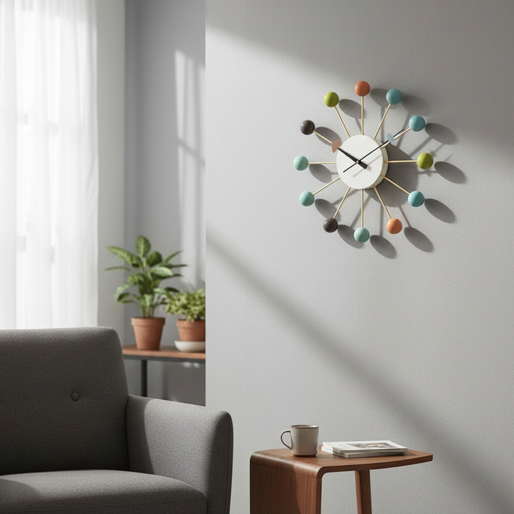 21-Inch Silent Wall Clock | Modern Living Room Décor
