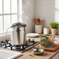 2-in-1 Stainless Steel Deep Frying Pot with Oil Filter