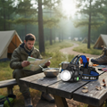 Rechargeable LED Headlamp with Zoom - 990000LM