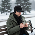 Men's Knit Winter Hat with Ear Cover