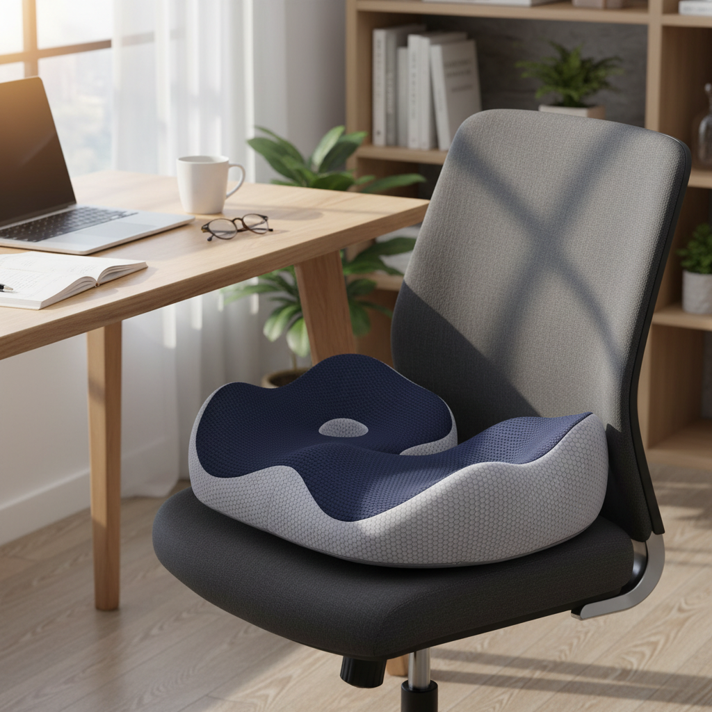 Memory Foam Sit Bone Relief Seat Cushion