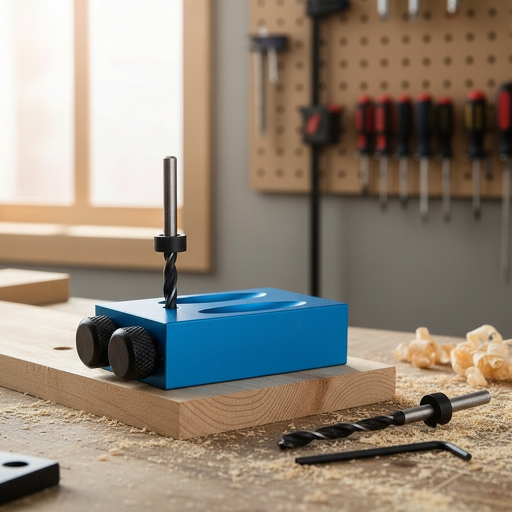 Angle Drill Guide Tool for Woodworking
