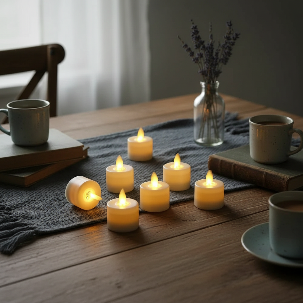 LED Flameless Candles with Remote - Set of 6