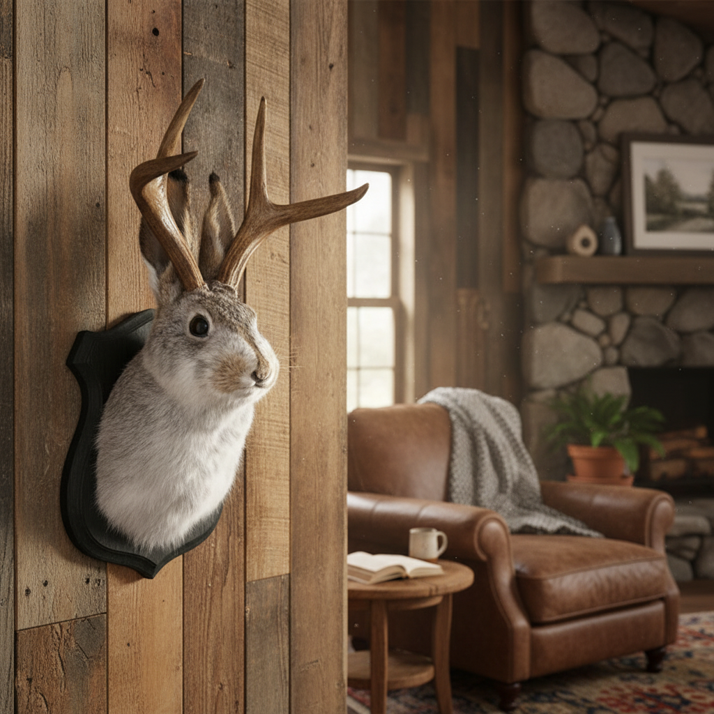 Jackalope Wall Decor - Mounted Plaque