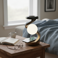 Levitating Moon Lamp with Gesture Control & Wireless Charging