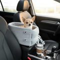 Small Dog & Cat Car Seat - Center Console Pet Carrier