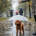 Dog Umbrella with Leash - Rain Protection for Small Dogs