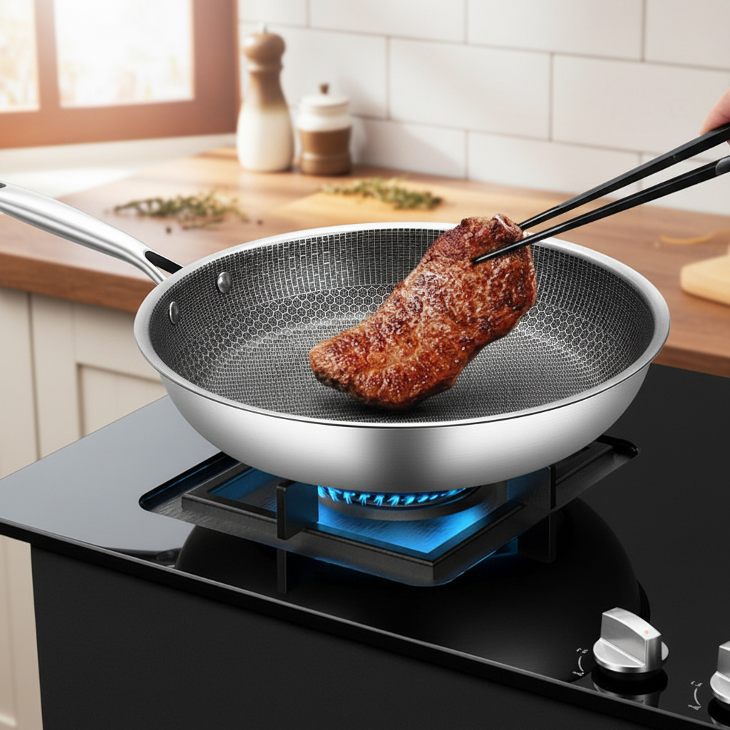 Stainless Steel Non-Stick Frying Pan