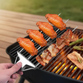 Three-Prong Grill Skewer Set with Pull-Release