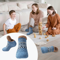 Knitted Slipper Socks with Fleece Lining