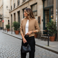 Women's Tailored Blazer Jacket - Chic Lapel Design