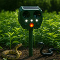 Solar Ultrasonic Snake Repeller with Motion Sensor