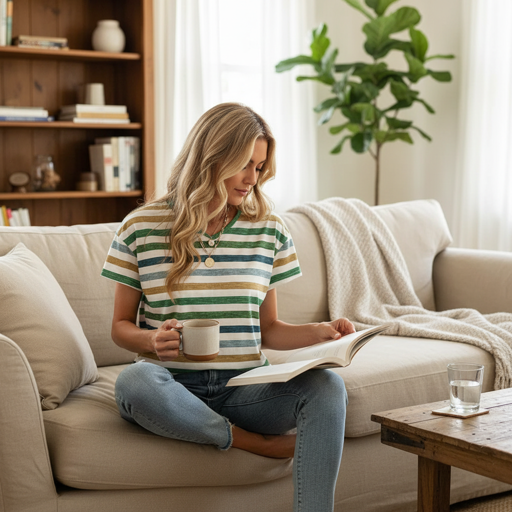Striped Women's T-Shirt | Casual Comfort Tee
