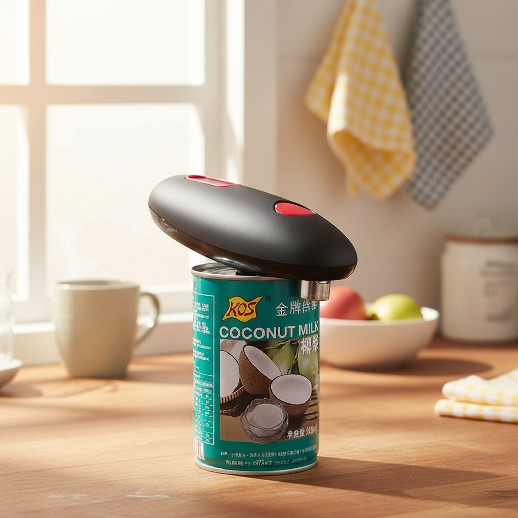 Electric Can Opener with One-Touch Operation