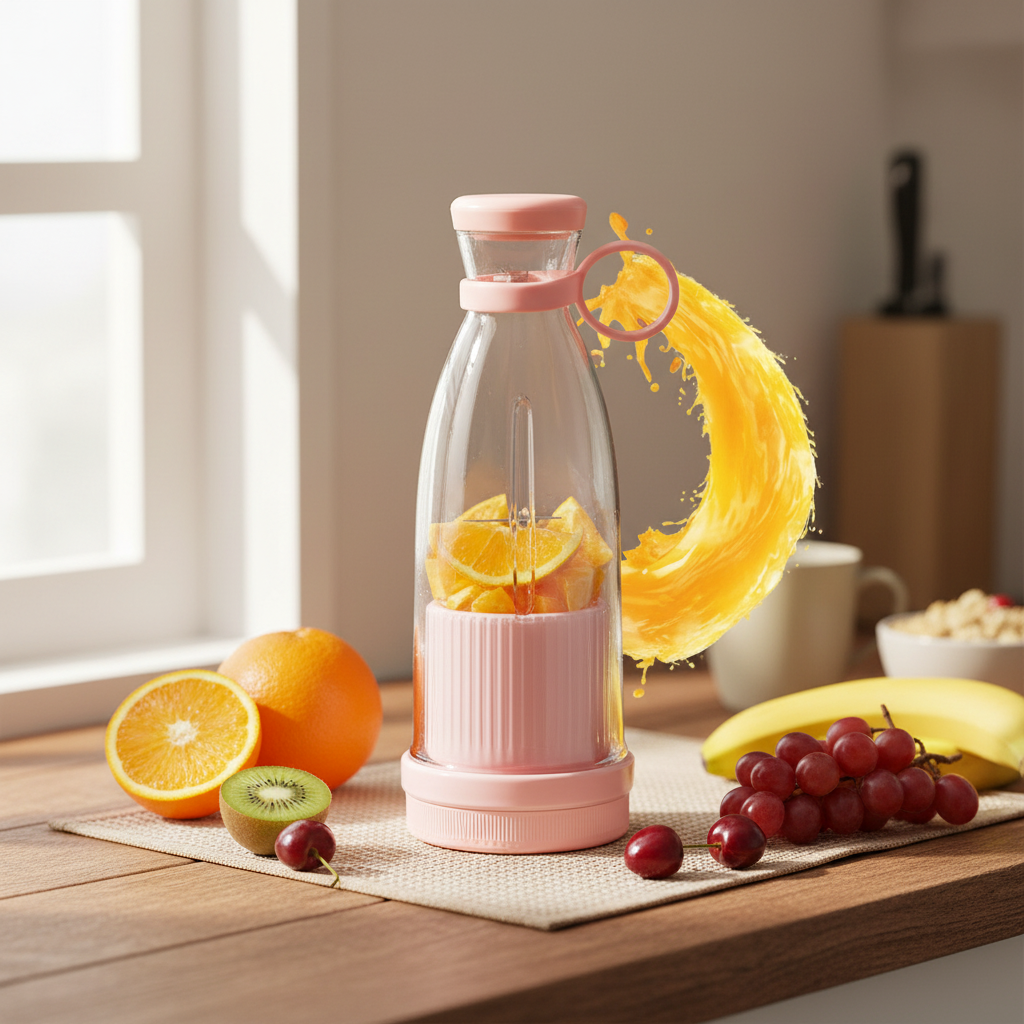 Portable Electric Blender with Wireless Charging