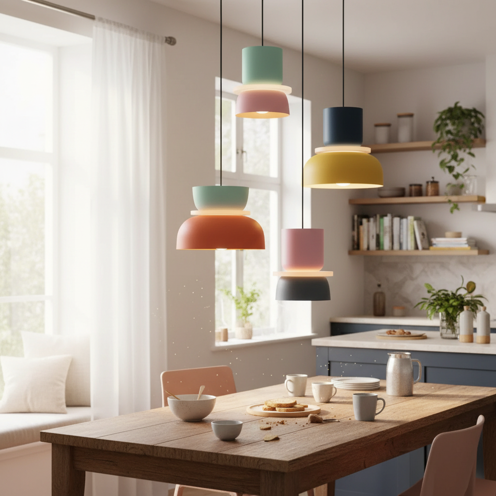 Scandinavian Pendant Lamp | Modern Macaron Style