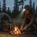 2-Pack LED Rechargeable Headlamp with Motion Sensor