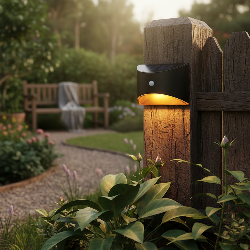 Solar Motion Sensor Fence & Stair Light