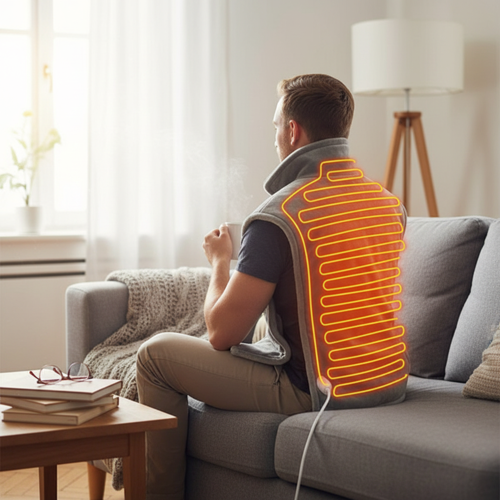 Electric Heating Pad for Neck & Back Pain Relief
