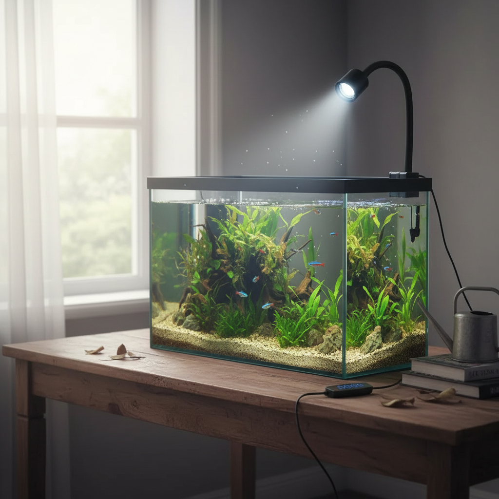 LED Aquarium Light with Adjustable Zoom & Dimming