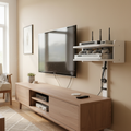 WiFi Router Wall Shelf with Storage & Cable Management