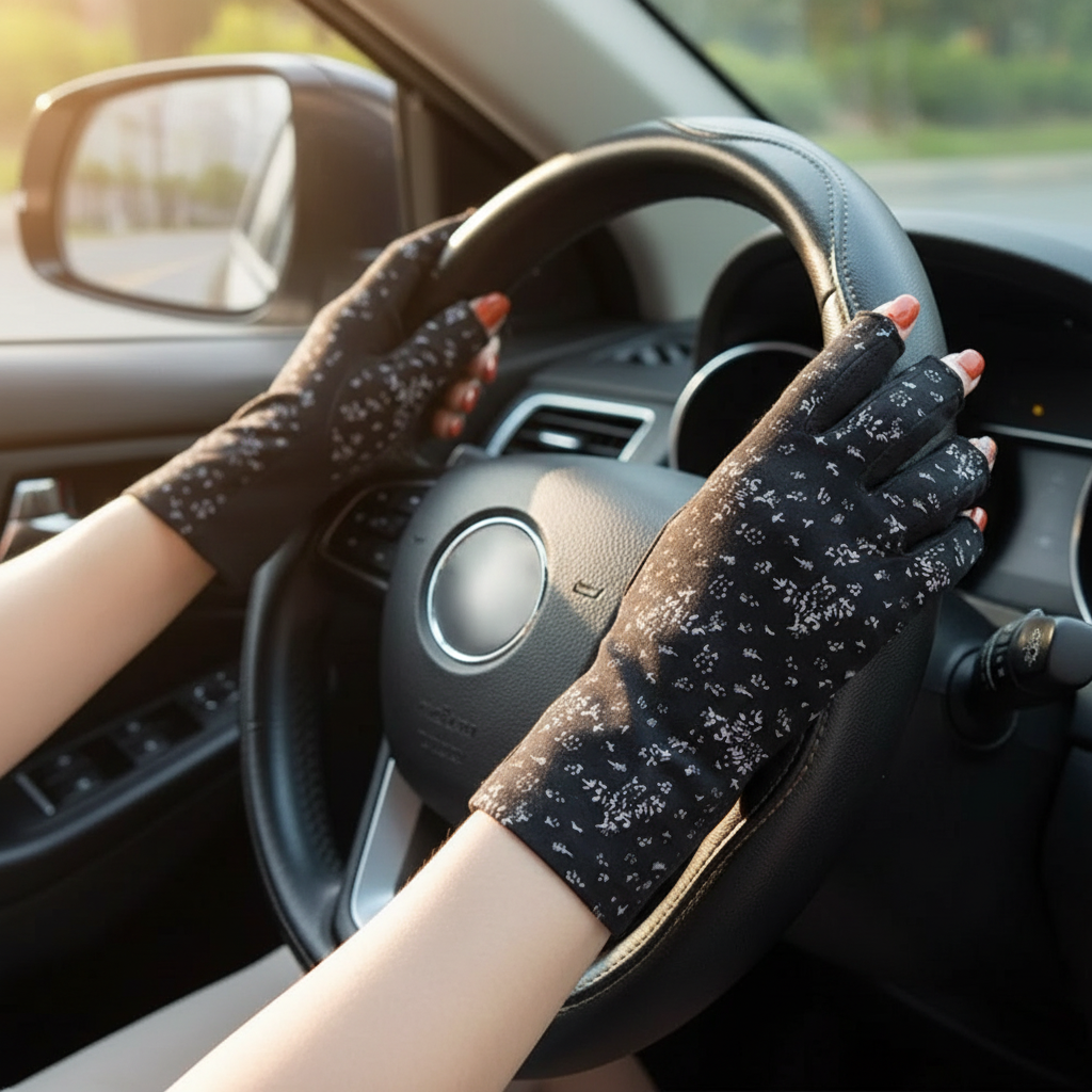 UV-Protective Cotton Gloves for Sun Protection