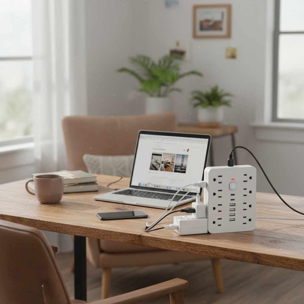 14-in-1 Power Strip with Surge Protection