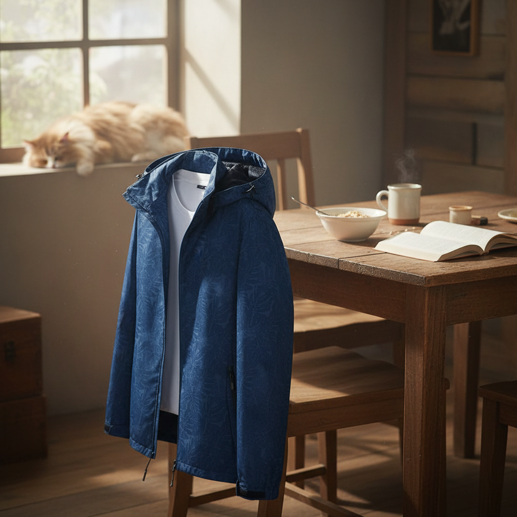 Women's Hooded Jacket with Detachable Hood