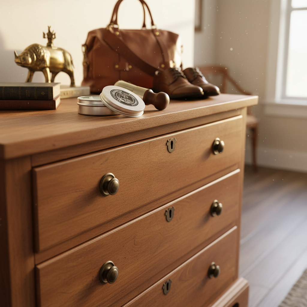 Leather & Wood Furniture Salve with Brush