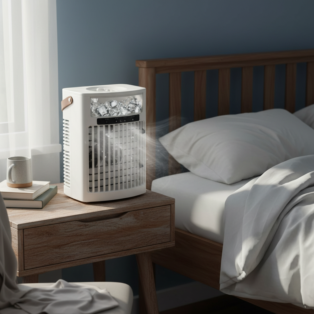 Portable Mini Air Cooler Fan with Misting