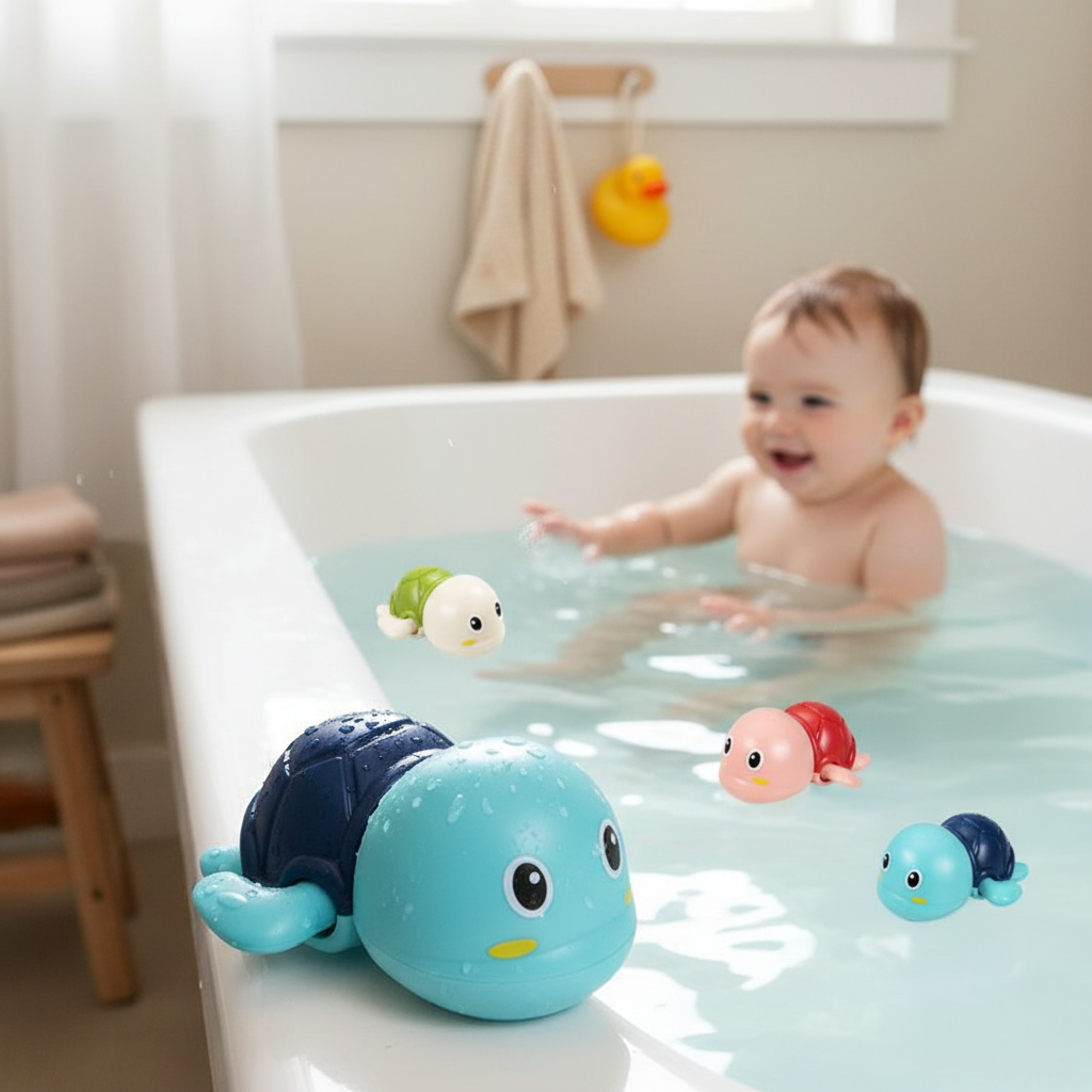 Wind-Up Swimming Bath Toys for Toddlers