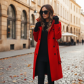 Women's Trench Coat | Classic Long Coat in 4 Colors
